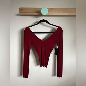 NWT Better Be ribbed long sleeve top